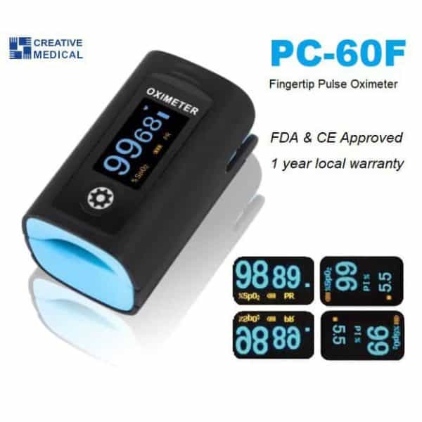 เครื่องวัดออกซิเจนในเลือดที่ปลายนิ้ว Creative Medical รุ่น PC-60F - Image 4